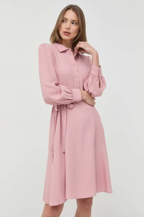 Сукня Weekend Max Mara колір рожевий mini розкльошена (2920013)