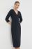 Сукня Max Mara Leisure колір синій midi облягаюча (2937141)