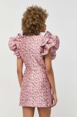 Сукня Custommade Kobane Jacquard колір рожевий mini пряма