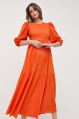 Сукня Notes du Nord колір помаранчевий maxi розкльошена (3151421)
