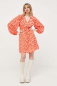 Сукня Notes du Nord колір помаранчевий mini розкльошена