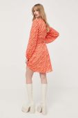 Сукня Notes du Nord колір помаранчевий mini розкльошена
