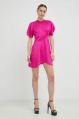 Сукня Victoria Beckham колір рожевий mini пряма