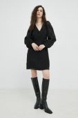 Сукня Samsoe Samsoe колір чорний mini пряма