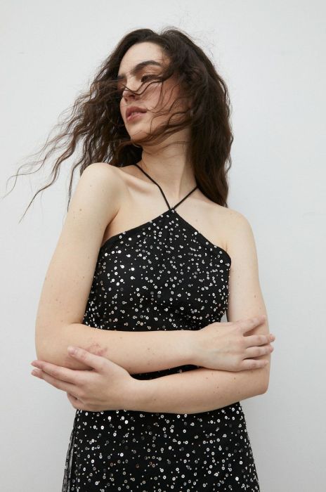 Сукня Samsoe Samsoe колір чорний maxi облягаюча