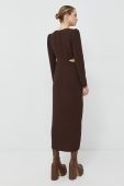 Сукня Notes du Nord колір коричневий maxi пряма (2879799)