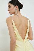 Сукня Bardot колір жовтий maxi пряма (2948145)