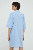 Бавовняна сукня Tiger Of Sweden Vionn mini пряма колір блакитний