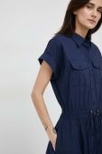 Сукня Lauren Ralph Lauren колір синій midi розкльошена (2891157)