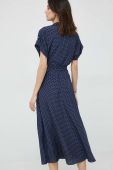 Сукня Lauren Ralph Lauren колір синій midi розкльошена (2891177)