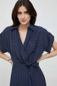 Сукня Lauren Ralph Lauren колір синій midi розкльошена (2891177)