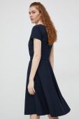 Сукня Lauren Ralph Lauren колір синій midi розкльошена (3015036)