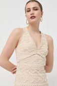 Сукня Guess колір бежевий maxi пряма
