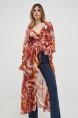 Сукня Guess колір помаранчевий maxi розкльошена (3082733)