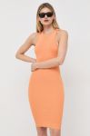Сукня Guess колір помаранчевий mini облягаюча (3082770)