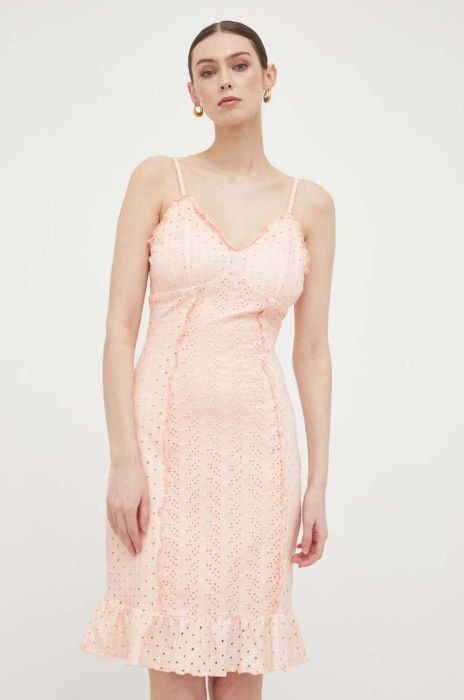 Сукня Guess колір помаранчевий mini розкльошена (3241834)
