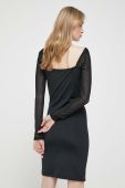 Сукня Karl Kani колір чорний mini облягаюча