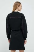 Бавовняна сукня Karl Lagerfeld колір чорний midi oversize