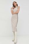 Сукня Patrizia Pepe колір бежевий maxi облягаюча (2955404)