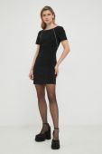 Сукня Patrizia Pepe колір чорний mini пряма (2893998)