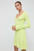 Сукня Patrizia Pepe колір зелений mini розкльошена