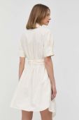 Бавовняна сукня Twinset колір бежевий mini розкльошена