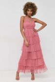 Сукня Twinset колір рожевий maxi розкльошена (3023133)