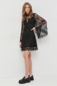 Сукня Twinset колір чорний mini розкльошена (2915276)