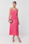 Сукня Twinset колір рожевий midi пряма