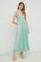 Сукня Twinset колір зелений maxi розкльошена (3023156)