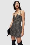 Сукня AllSaints колір срібний mini облягаюча