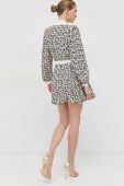 Сукня Elisabetta Franchi колір бежевий mini розкльошена (2911685)