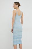 Сукня Elisabetta Franchi mini облягаюча колір блакитний (2909631)
