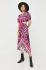 Бавовняна сукня Red Valentino колір фіолетовий midi розкльошена