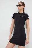 Сукня adidas колір чорний mini облягаюча