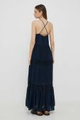 Сукня Pepe Jeans Pipra колір синій maxi розкльошена