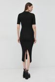 Сукня Trussardi колір чорний maxi облягаюча