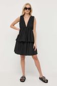 Сукня Twinset колір чорний mini розкльошена (3241875)
