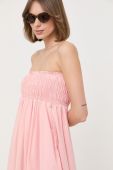 Сукня Twinset колір рожевий midi розкльошена