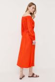 Сукня Twinset колір помаранчевий midi розкльошена (3245339)
