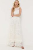 Сукня Twinset колір бежевий maxi розкльошена (3241898)