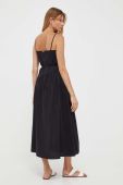 Сукня Twinset колір чорний midi розкльошена (3238664)