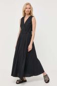 Сукня Twinset колір чорний maxi розкльошена (3241903)