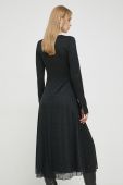 Сукня Rotate колір чорний midi розкльошена (2917547)
