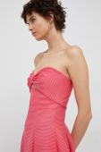 Сукня Emporio Armani колір рожевий maxi облягаюча