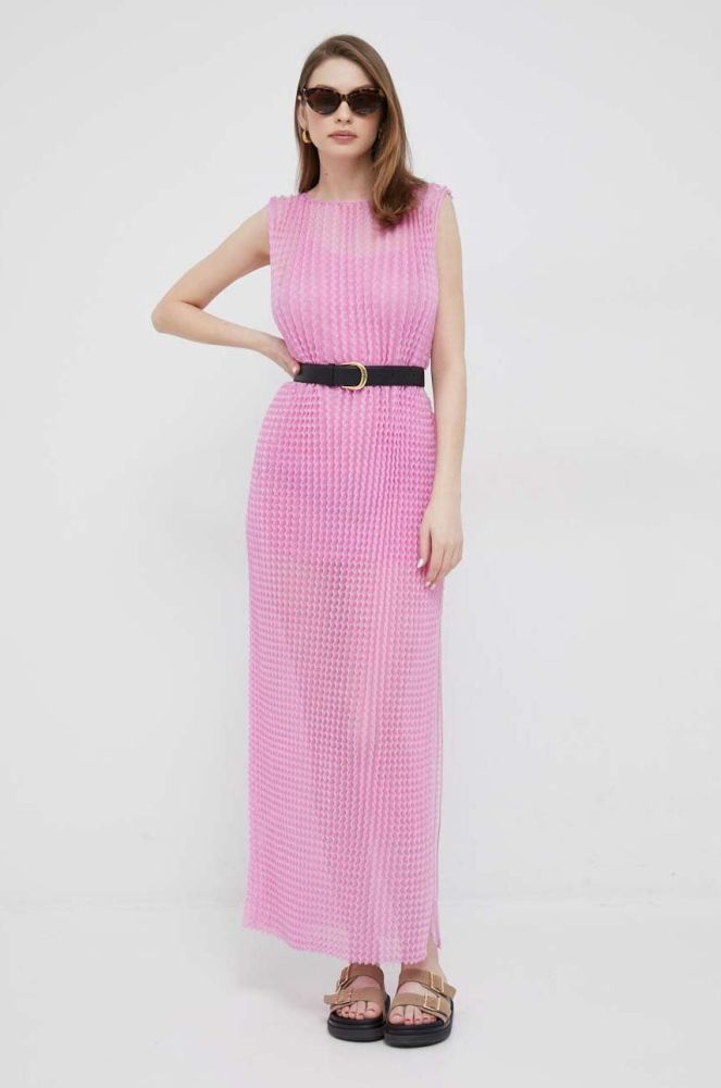 Сукня Emporio Armani колір фіолетовий maxi oversize