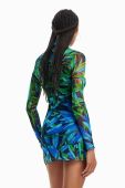 Сукня Desigual колір синій mini облягаюча (3058539)