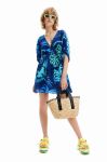 Пляжна сукня Desigual колір синій