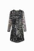 Сукня Desigual колір чорний mini облягаюча (2966216)