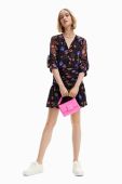 Сукня Desigual колір чорний mini розкльошена (3053306)